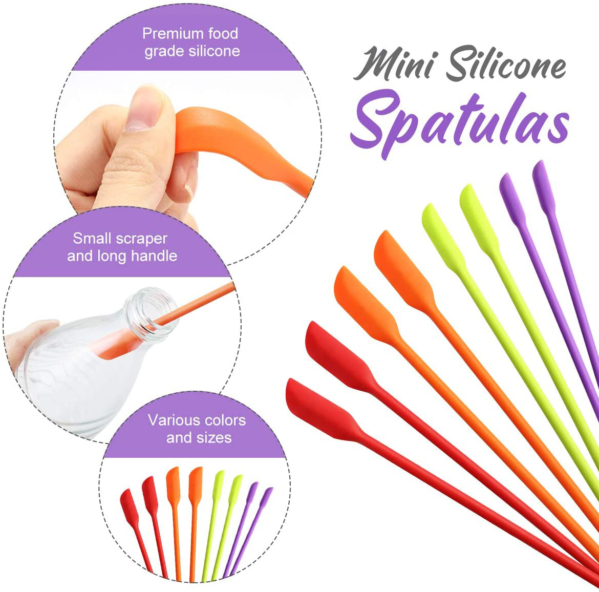 (🔥HOT SALE NOW-48% OFF)Multifunctional Mini Silicone Spatula