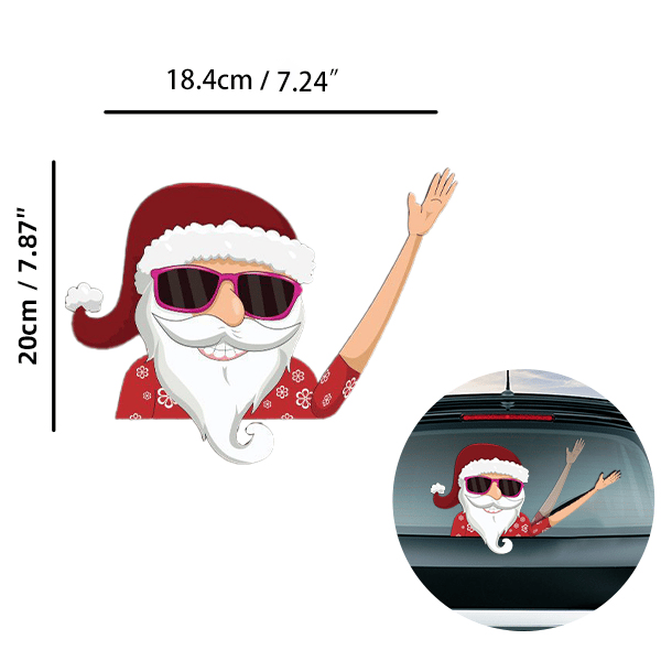 (🎅Christmas Hot Sale-49% OFF)Christmas Car Wiper Sticker⛄- Buy 4 get extra 20% off