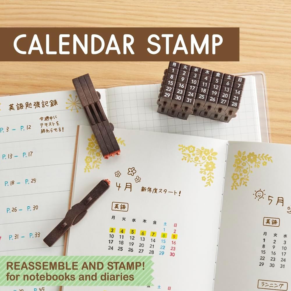 🔥Last Day Promotion 50% OFF🔥TimeBlocks Connected Calendar Stamp – A Timeless Desk Essential