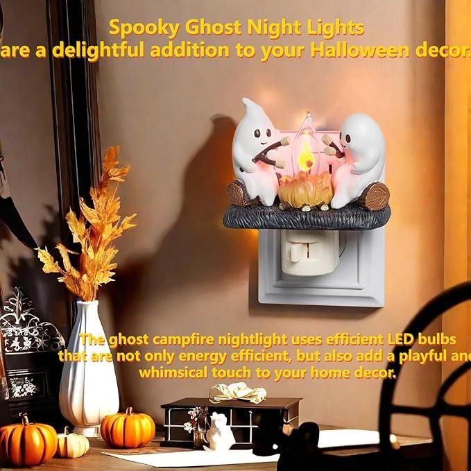 🔥LAST DAY 49% OFF - Ghost Campfire Flickering Night Light