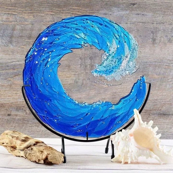 🎄Christmas Hot Sale🎁48% Off🎄Ocean Wave Fused Resin Sculpture💥BUY 2 FREE SHIPPING