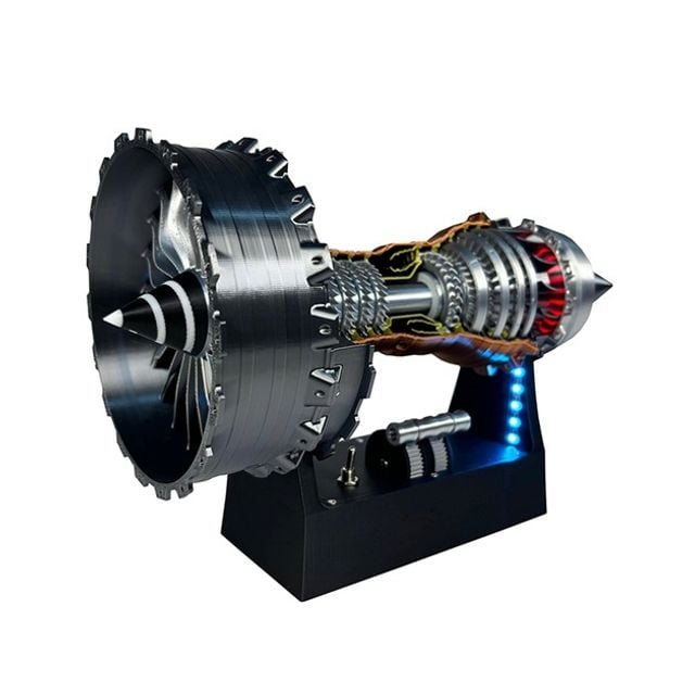 ✈️1/25 Simulation Aircraft Turbojet Engine Rotatable Model