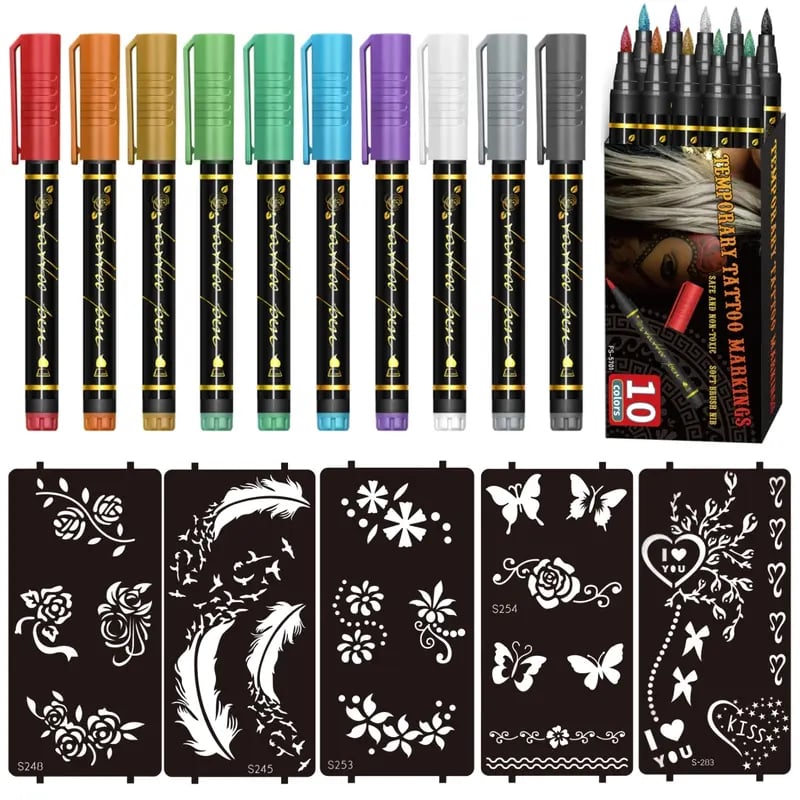 ⏰LAST DAY SALE 50% OFF🔥Temporary Tattoo Markers for Skin