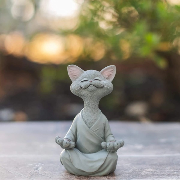 🔥Handmade Happy Buddha Cat - Buy 3 Get Extra 15% OFF & Free Shipping