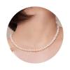 Gold Pearl Necklace, Dainty Gold Necklaces Prom Pearl Choker Necklace 15'' Pearl Necklaces for Women Beachy Necklace Adjustable Pearl Jewelry Bride as Graduation Birthday Mothers Day Gifts
