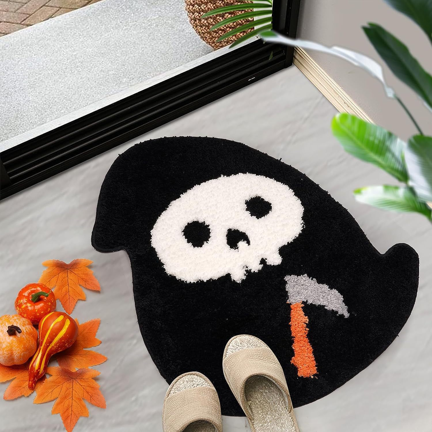 🔥👻2024 Halloween Bath Mat Ghost Tufted Rug