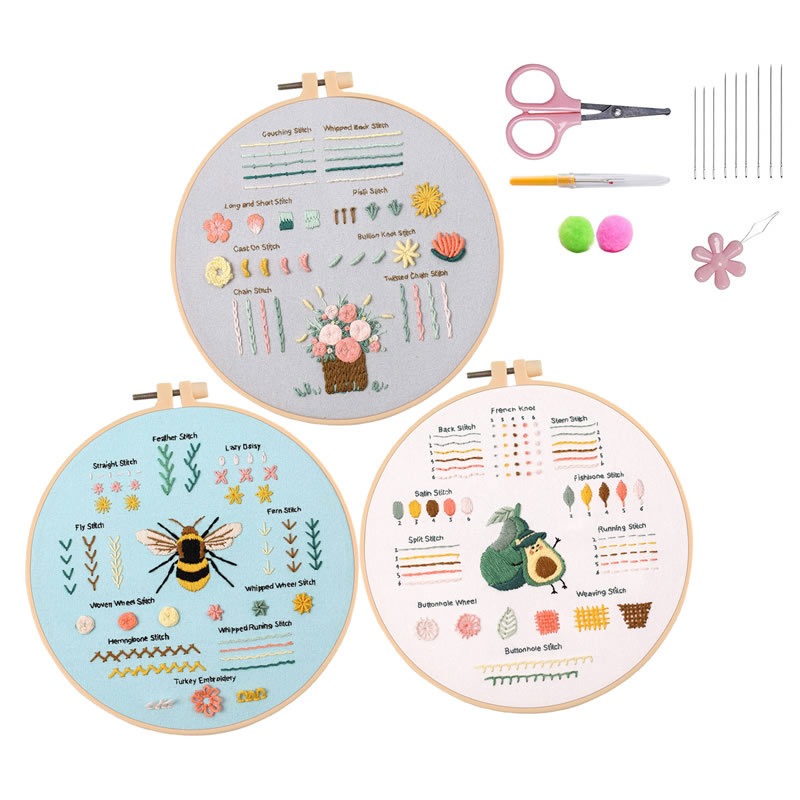 (🔥BUY 2 GET 1 MORE🔥) - 🤗Embroidery Starter Kits for Beginners Adults Kids DIY Handmade🤗