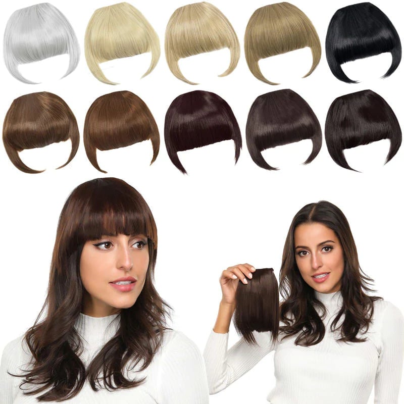 🔥ON SALE🔥Seamless 3D Clip-In Bangs Hair Extensions(Clear Stock Now)