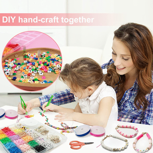 🔥LAST DAY SALE 50% OFF💕Clay Beads Bracelet Making Kit