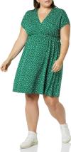 Amazon Essentials Women's Surplice Dress (Available in Plus Size)