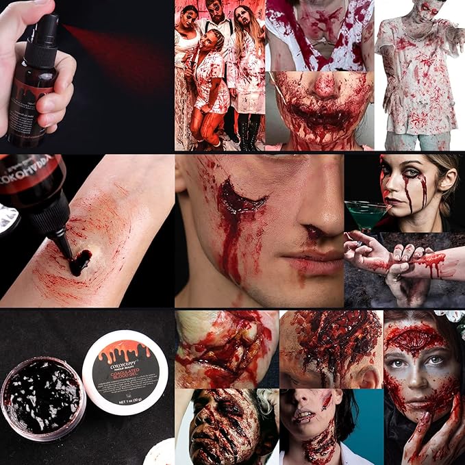Halloween Fake Blood Special Effects Makeup Kit