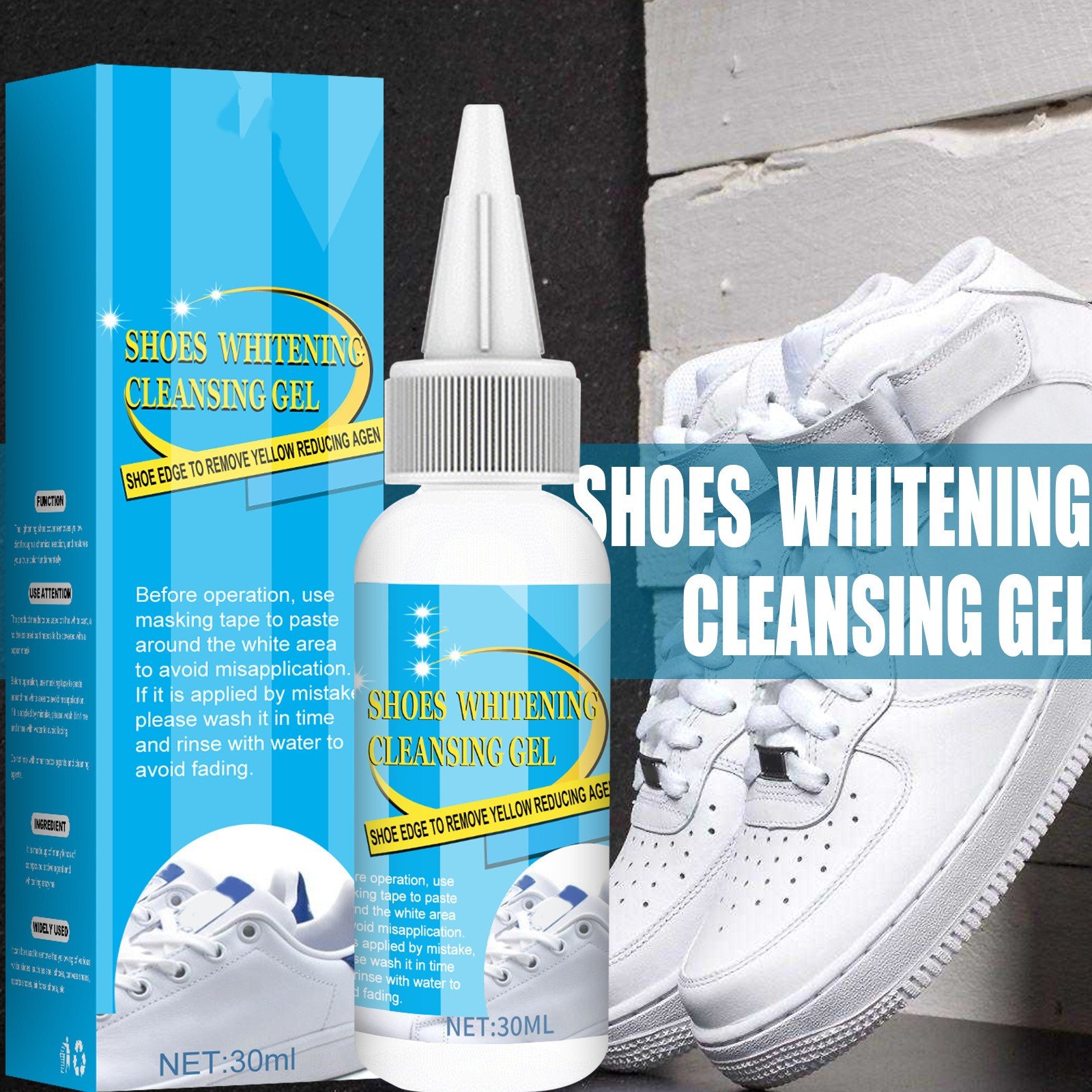 Tiktok Summer Sale🎉Shoe Whitening Cleaning Gel-✨Keep your white sneakers shining