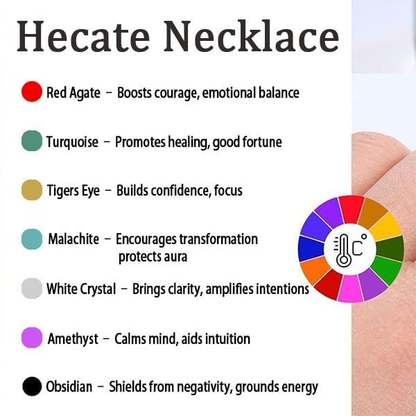 🎁BUY 2 GET 1 FREE🔮Handmade S925 Hecate Necklace:The Goddess of Magic Night and Witchcraft