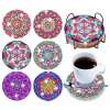 (🔥CHRISTMAS SALE - 50% OFF) Diamond Crafts Coasters Diamond Painting Coasters (8 PCS)