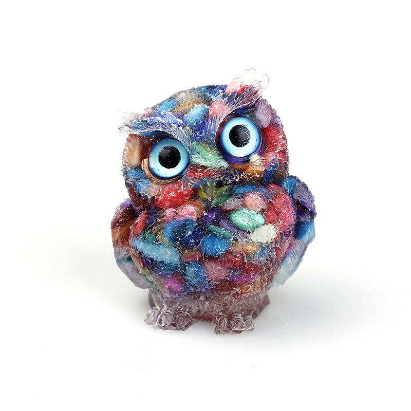 (🔥Last day promotion- 49% OFF) Natural Crystal Gemstone Owl