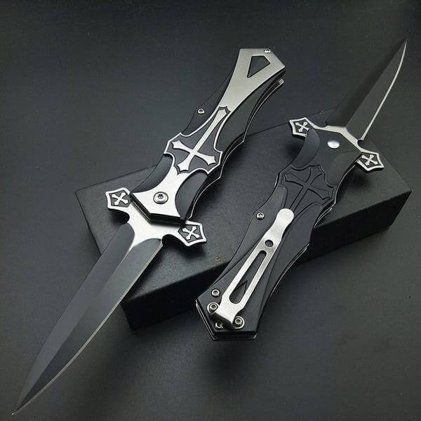 Spring-assisted folding knife. Perfect for hunting, camping.