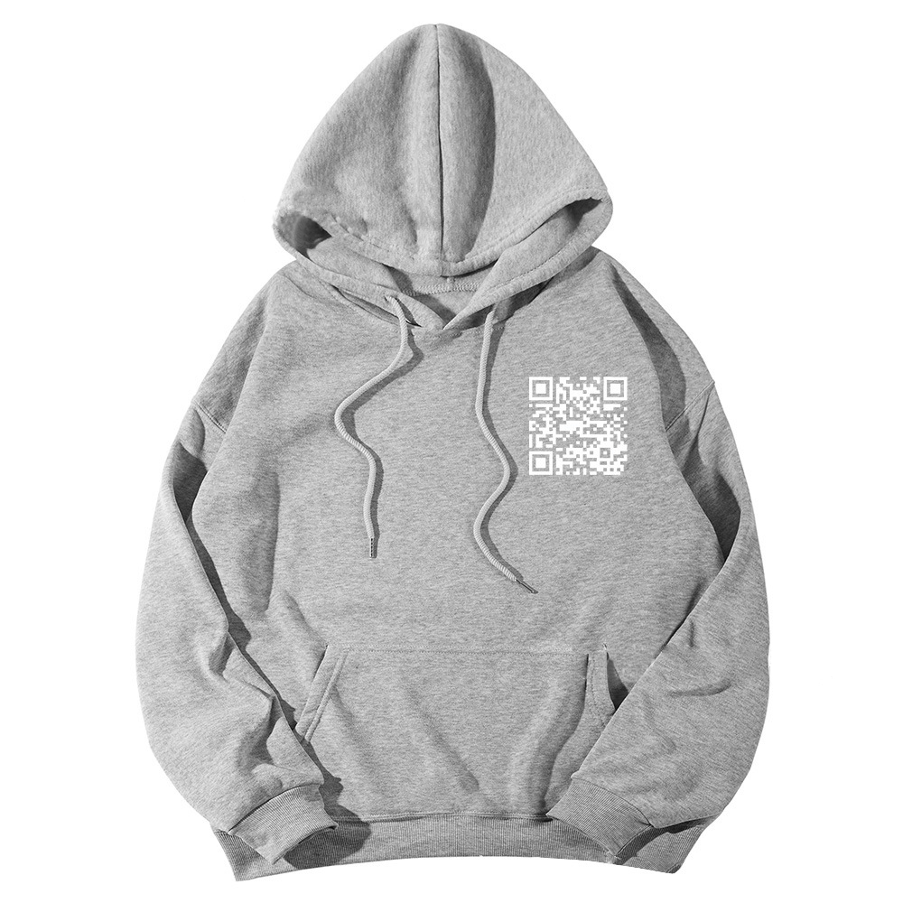 🔥Last Day Promotion 48% OFF-🎁-Funny FU QR Code Hoodie(Buy 2 Get Free Shipping)