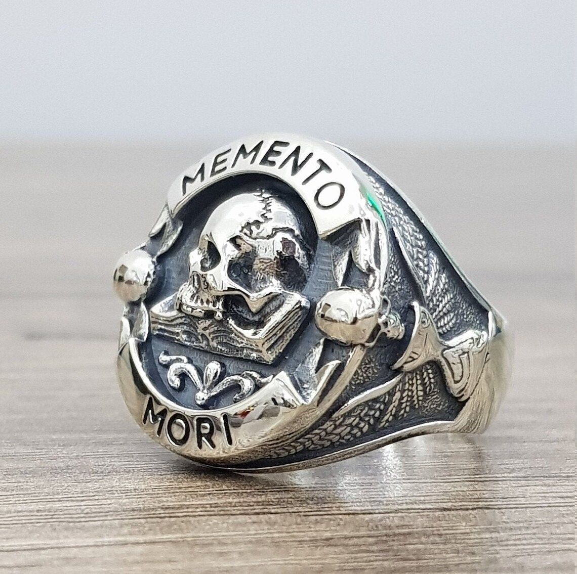 🔥Last Day Promotion 48% OFF-🎁-Memorial Mori Skull Sterling Silver Ring