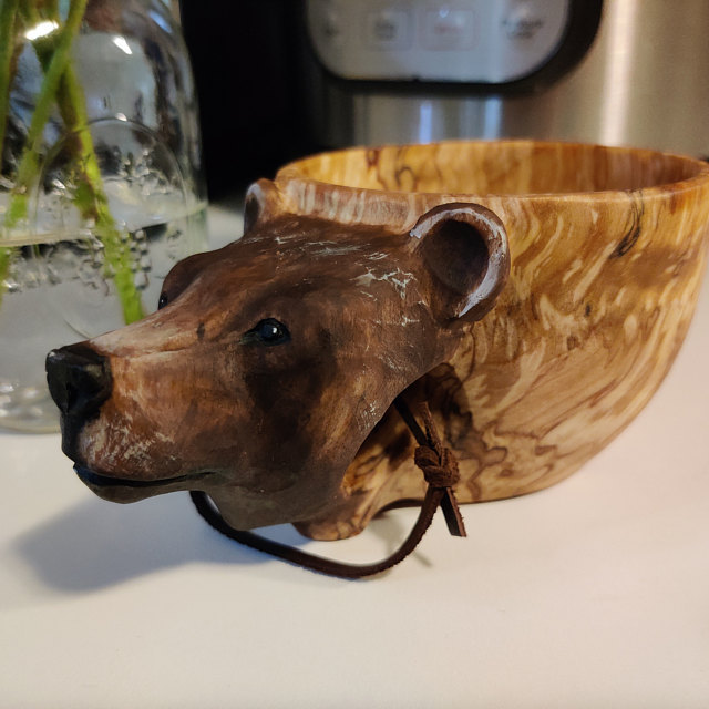 Animal Handmade Wooden Cup