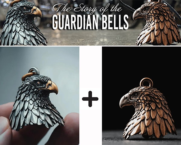 Handcrafted HD Eagle Bell -Eagle Bronze Motorcycle Bell/ Keychain Bell