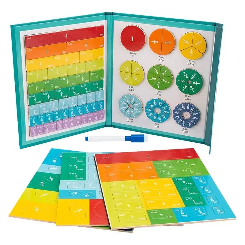 ⏰LAST DAY SALE 50% OFF💥Magnetic Fraction Demonstration Book