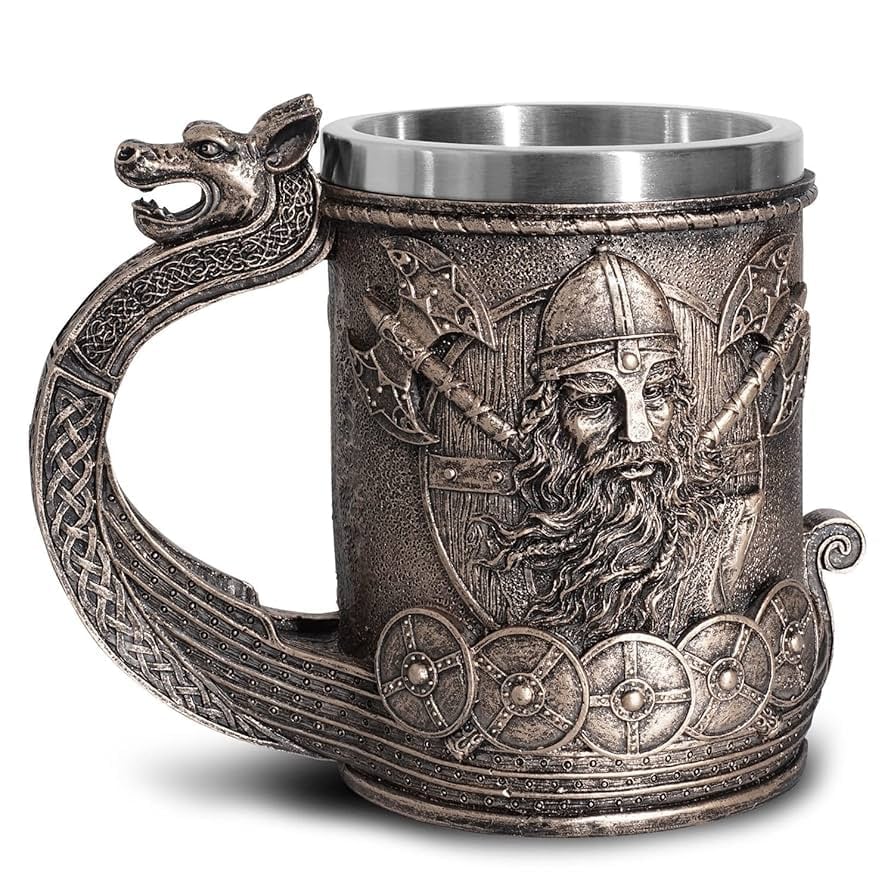 🎁TikTok Last Day Sale - 70% OFF🔥🍺Wield Your Mead with Might - Handcrafted Odin Goblets