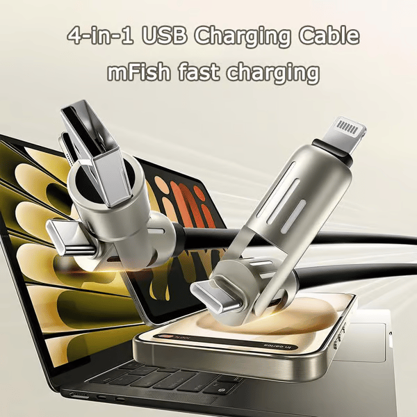 🎄🔥Last Day 49% OFF🔥 - 4-in-1 USB Charging Cable mFish fast charging MAX 240W 1