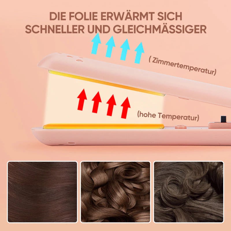 🔥Oaealn™ Mini-Lockenstab mit doppeltem Verwendungszweck