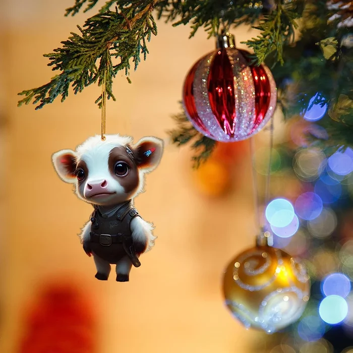 (🎄EARLY CHRISTMAS SALE - 50% OFF) 🎁Cartoon Cow Decorative Ornament