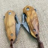 Soybean Damascus Steel Mini Pocket Knife