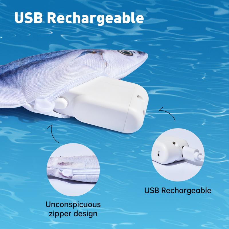 🎁TikTok Last Day Sale - 70% OFF🎉Realistic Flopping Fish Cat Toys