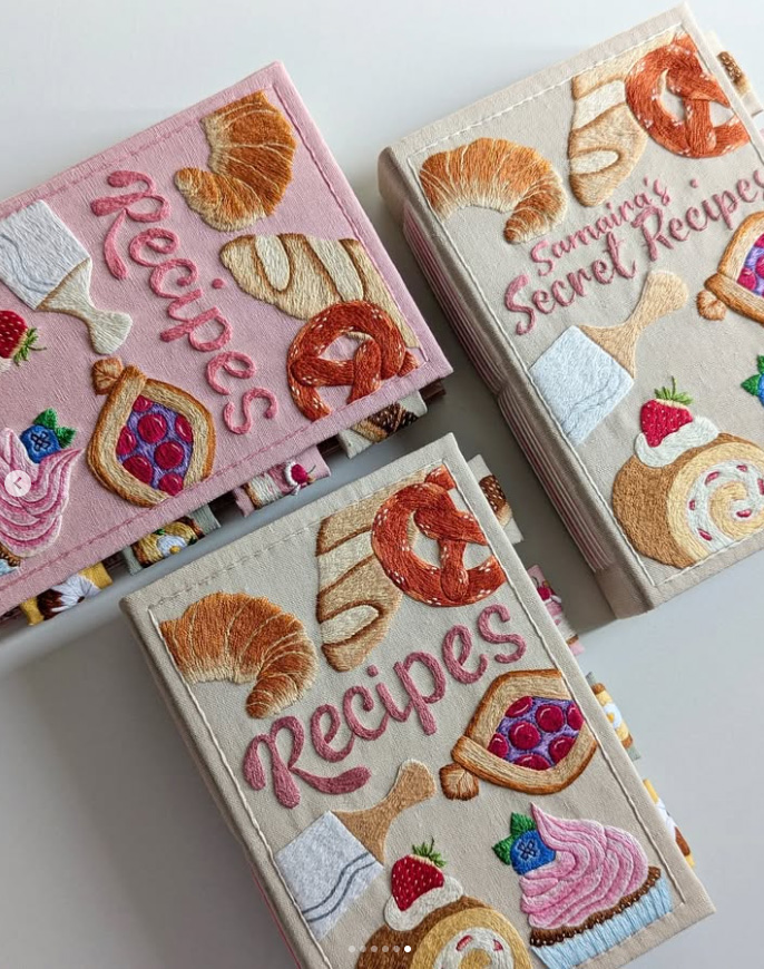 🎄🥐Handmade Recipe Journal-Savory Secrets 🍰✨