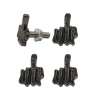 Universal finger license plate screw