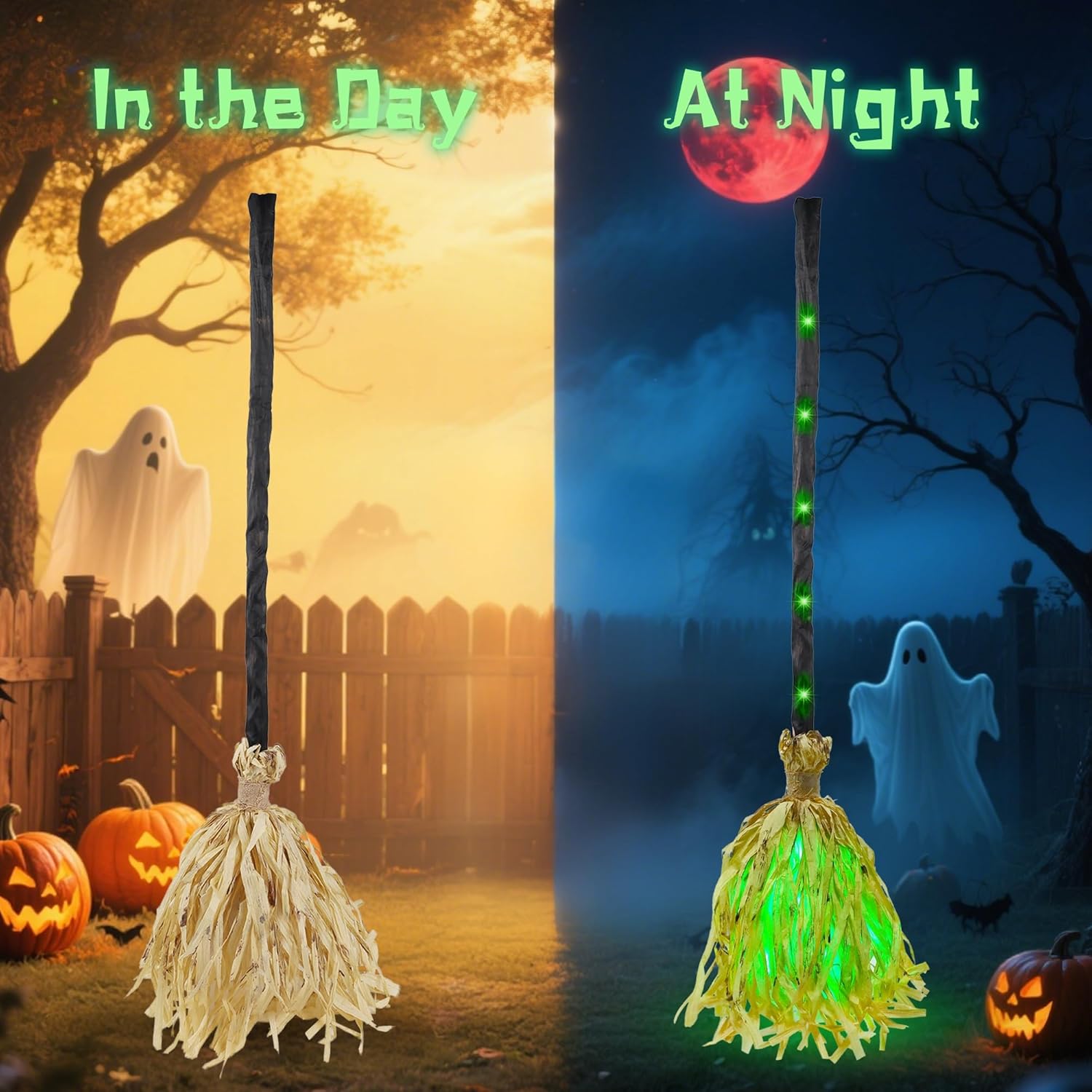 ⏰LAST DAY SALE 50% OFF💥Witches Broom Halloween Decor