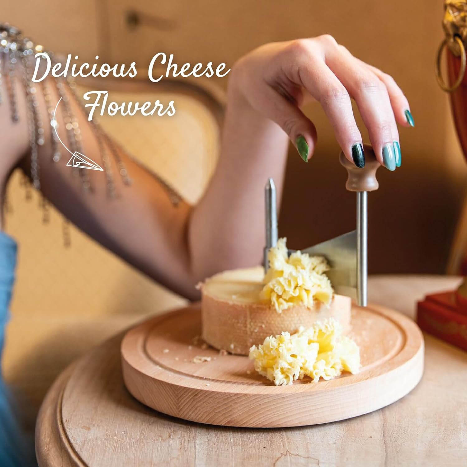 🎁TikTok Last Day Sale - 70% OFF🔥Cheese Curler Wheel - Stainless Steel Cheese Shaver