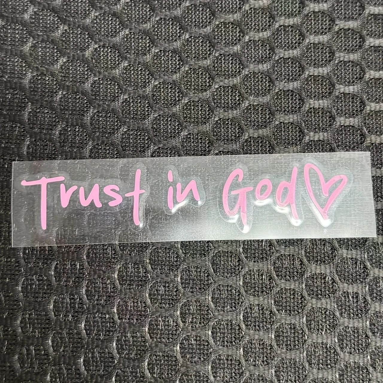 🎁Last Day Sale - 70% OFF🎉2pcs Trust in God Car Rearview Mirror Sticker(Ideal Christian Gift)