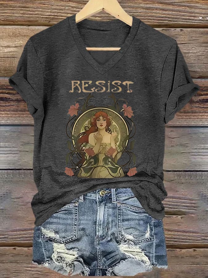Women's Resist Printed Short-Sleeved T-Shirt