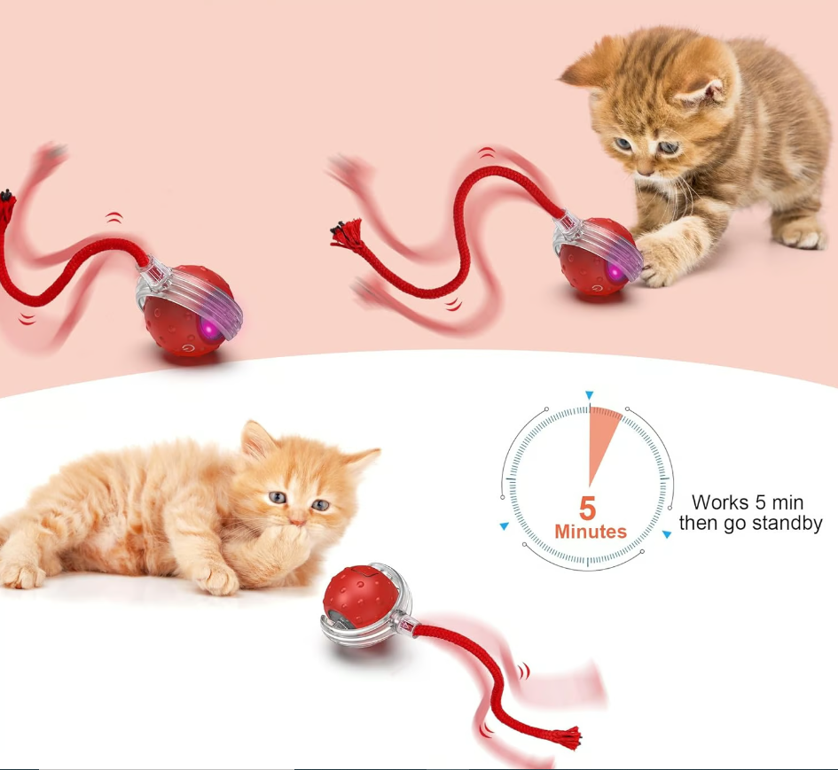 🌲Christmas Sale 49% Off🐱🐶2024 Automatic LED Interactive Pet Toys Ball, 🔥Buy 2 Free Shipping