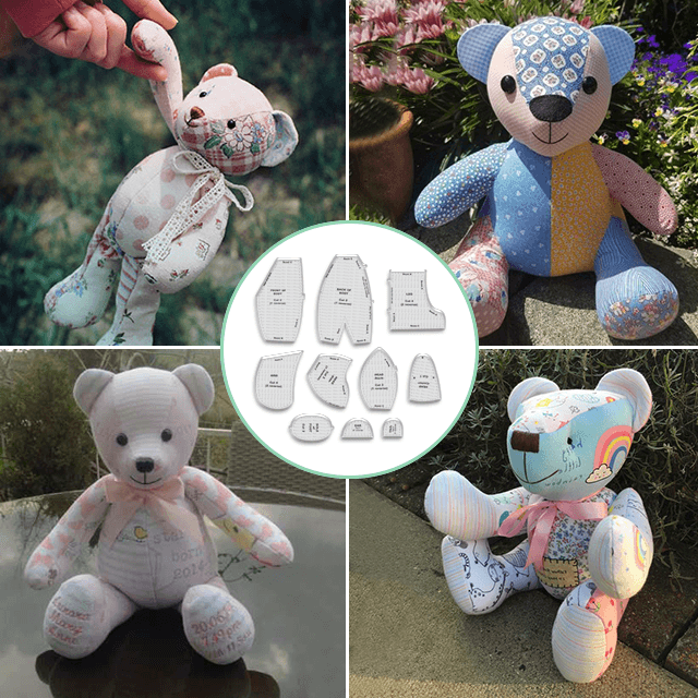 🔥50% OFF🔥Memory Bear Template Set(9 PCS)-With Instructions