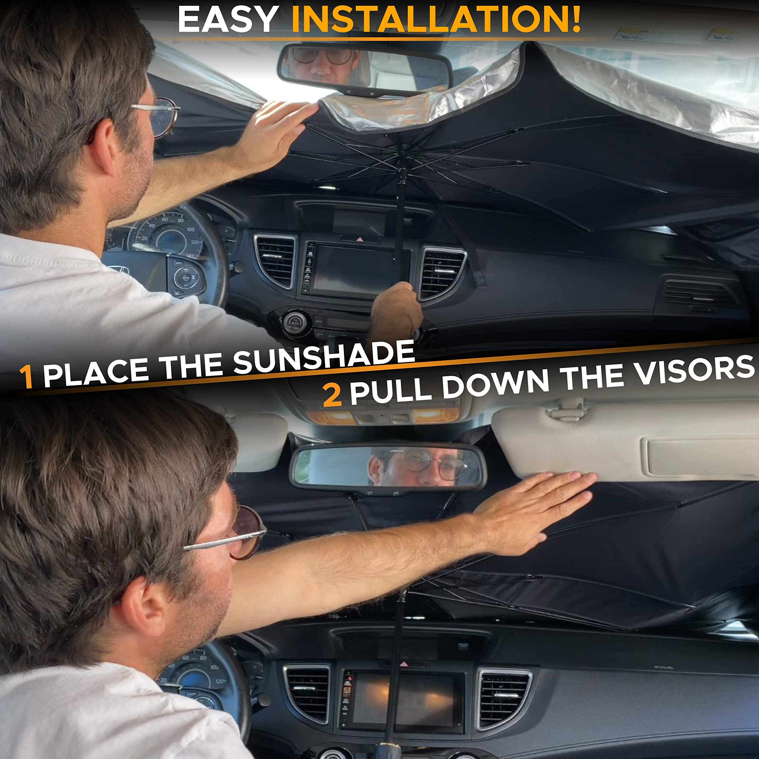 🔥Summer Hot Sale - 48% OFF🔥Foldable Car Sun Umbrella-Block Heat UV