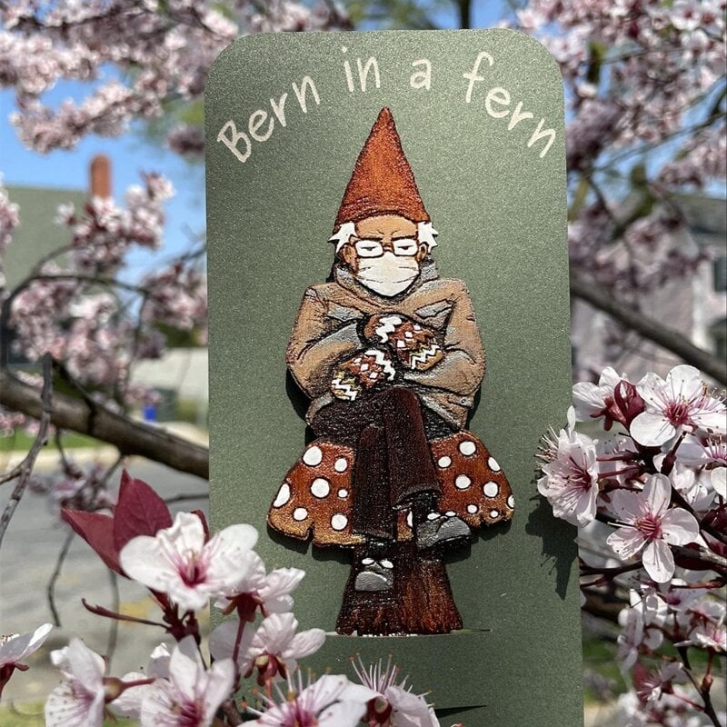 Bern in a fern - Grumpy Bernie Garden Gnome Plant Stake（BUY 2 GET 1 FREE & FREE SHIPPING）