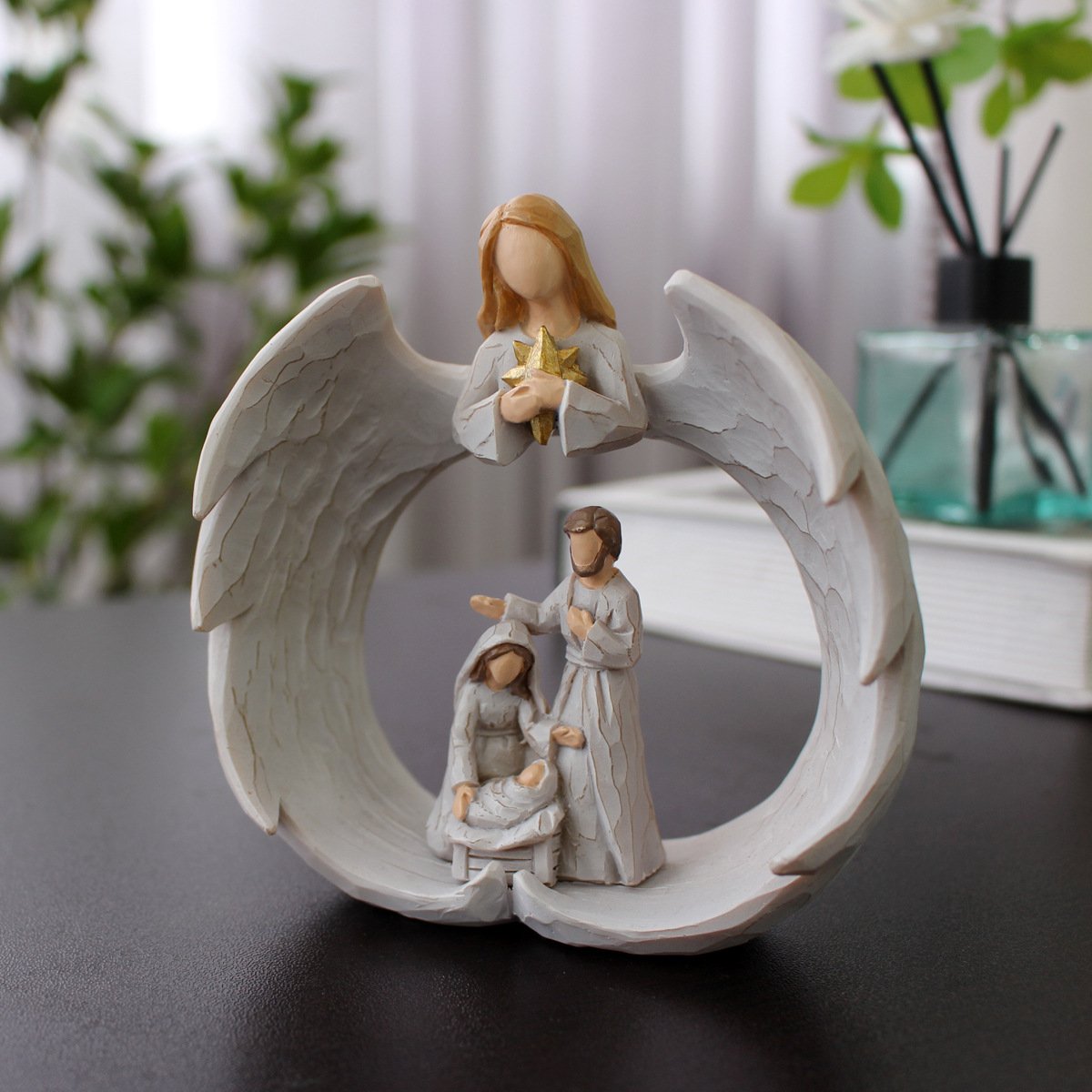 🔥God Be With You - Nativity scene angel religious decoration