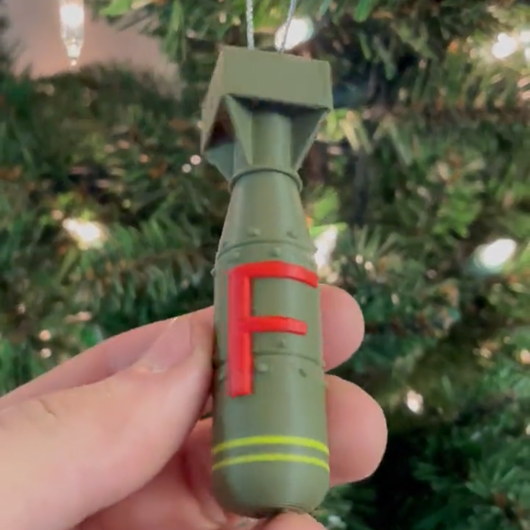 😆F Bomb Christmas Ornament | Funny Christmas Gift