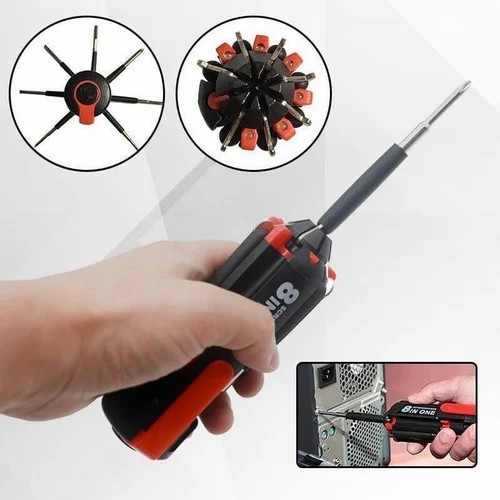 (🎄Christmas Promotion--48%OFF)8 Screwdrivers in 1 Tool with Worklight and Flashlight(Buy 2 Free shipping)