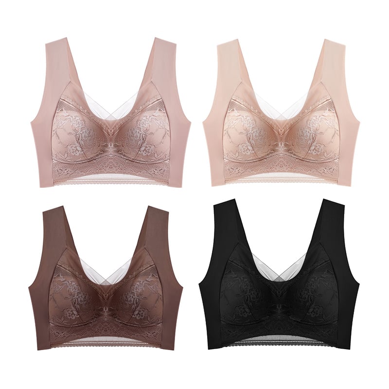 🔥Last Day Buy 1 Get 2 Free🔥Women’s Lace Silk Push Up Bra