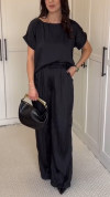 Ladies' Round Neck Loose Casual Commuting Set