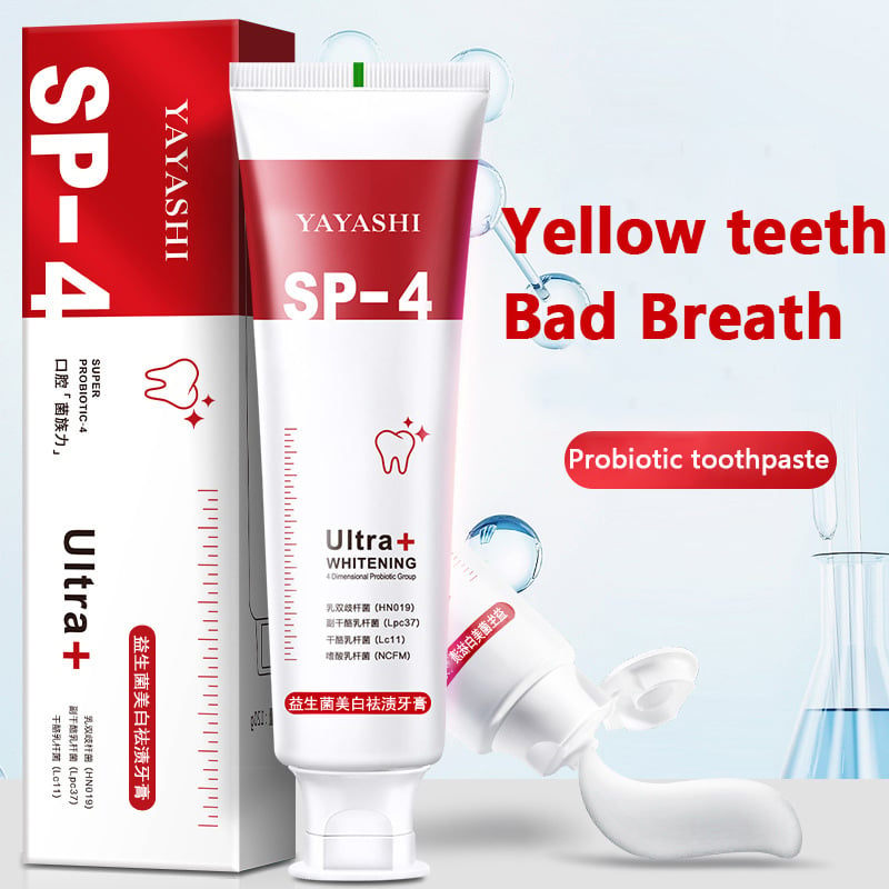 🔥Limited Time Sale 50% OFF🔥YAYASHI SP-4TM Probiotic Whitening Toothpaste