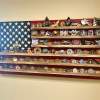 🔥Rustic American Flag Challenge Coin Display Shelf, Wooden Flag- Buy 2 Get Extra 10% Off