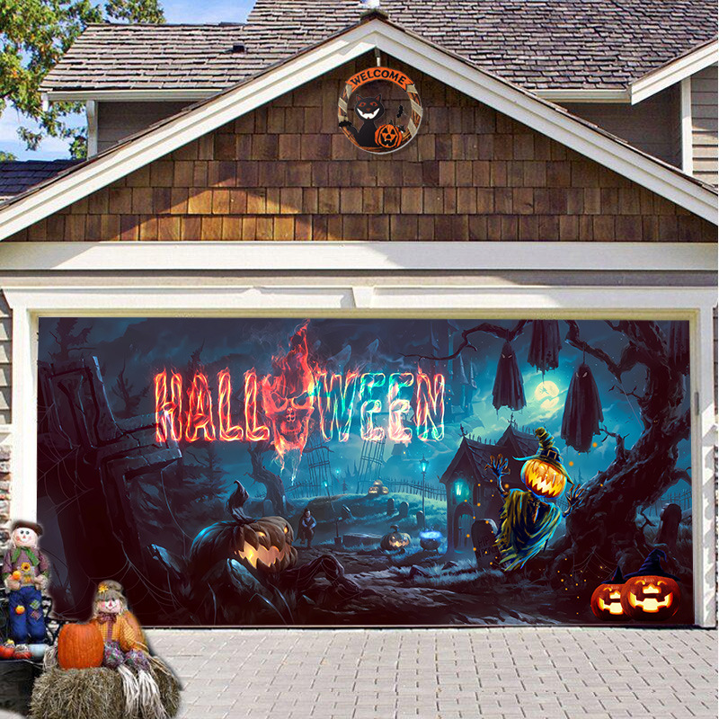 (🎃Early Halloween Sale 48% OFF🎃) - Halloween 2024 Garage Door Decoration