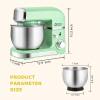 Kitchen in the box Stand Mixer,3.2Qt Small Electric Food Mixer,6 Speeds Portable Lightweight Kitchen Mixer for Daily Use with Egg Whisk,Dough Hook,Flat Beater (Blue)